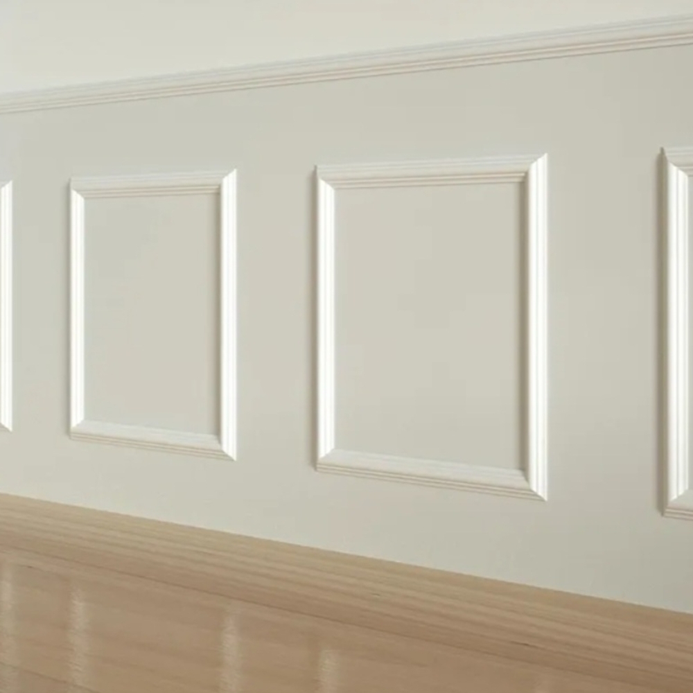 NeatiEase 4 Set Peel and Stick Wall Molding Trim Kit, 20" x20" Premade Wainscoti